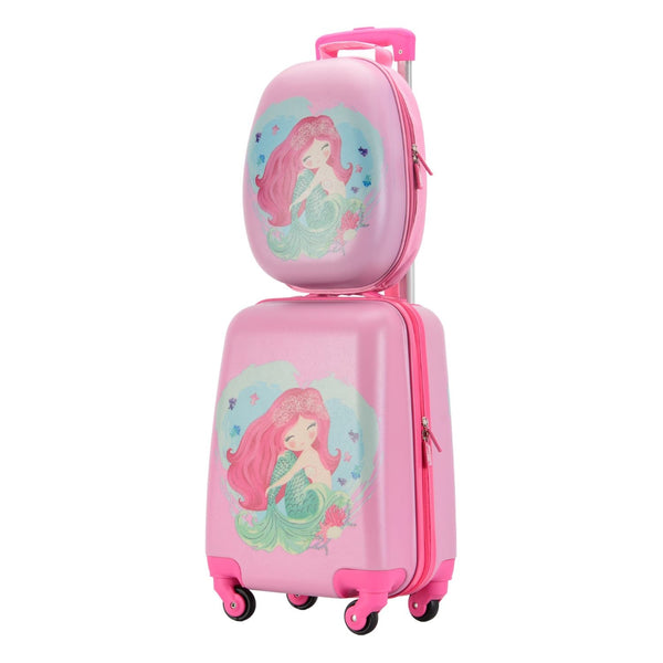 Set Valisă Copii Model Sirenă (rucsac+valiză) | BONTOUR