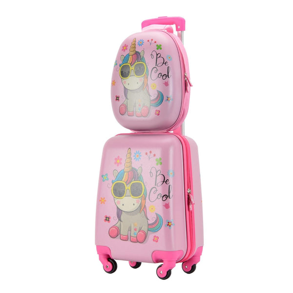 Set de modele de valiză pentru copii unicorn (rucsac+valiză) | BONTOUR