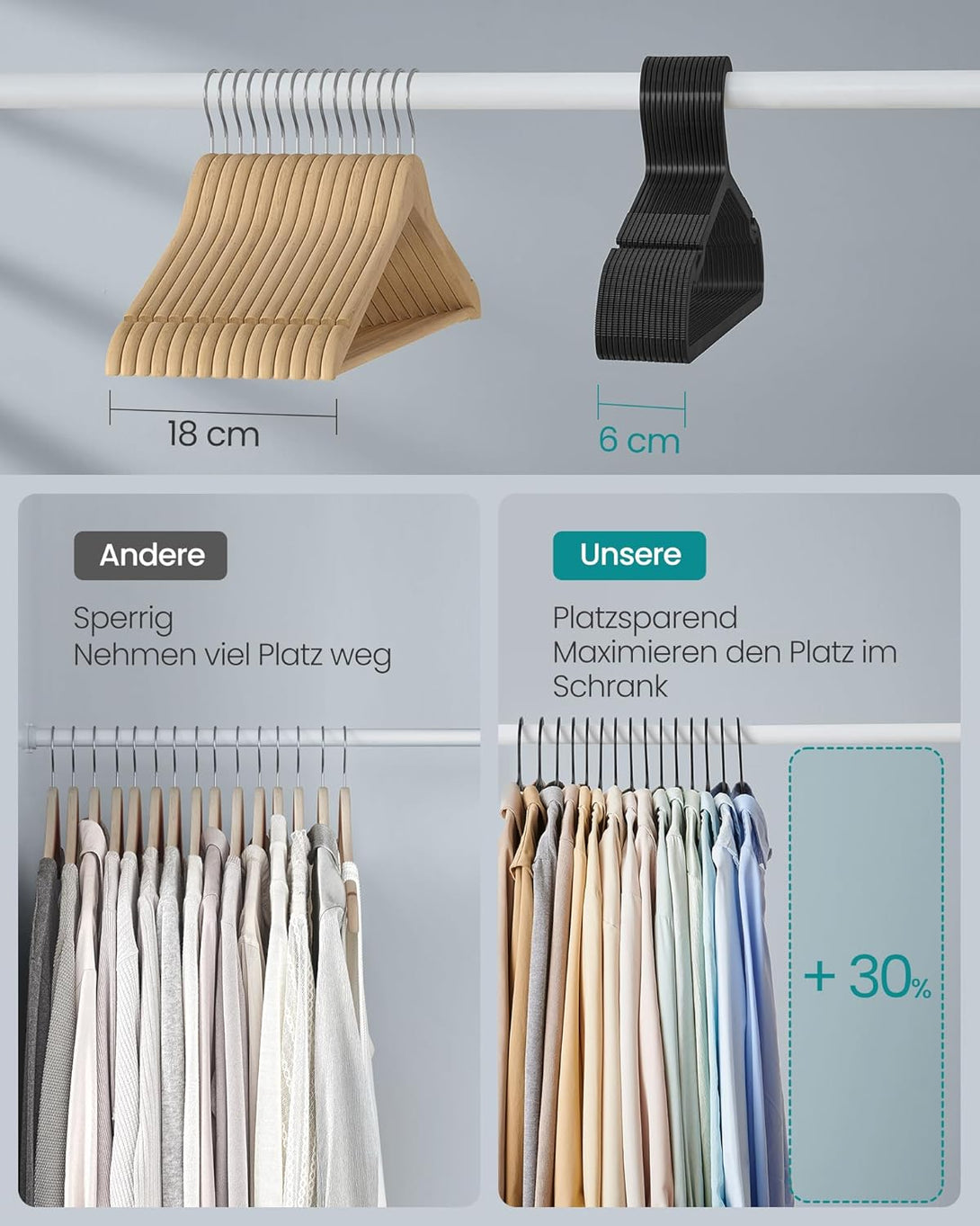 50 de Umerase din platic , design minimalist , negru