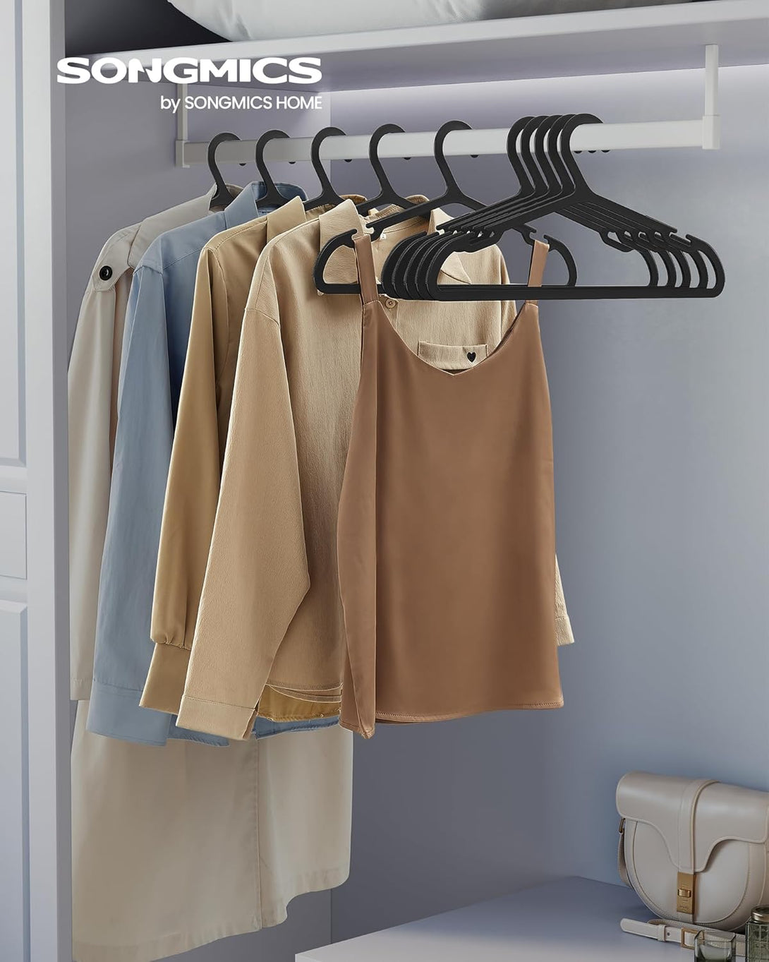 50 de Umerase din platic , design minimalist , negru