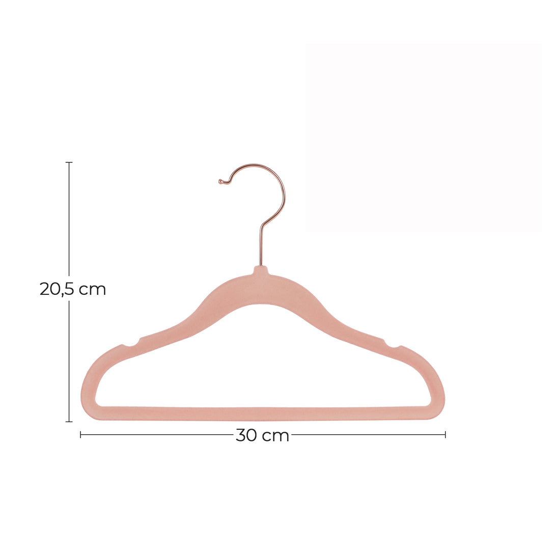 50 de piese umerase din catifea pentru copii cu carlige , roz