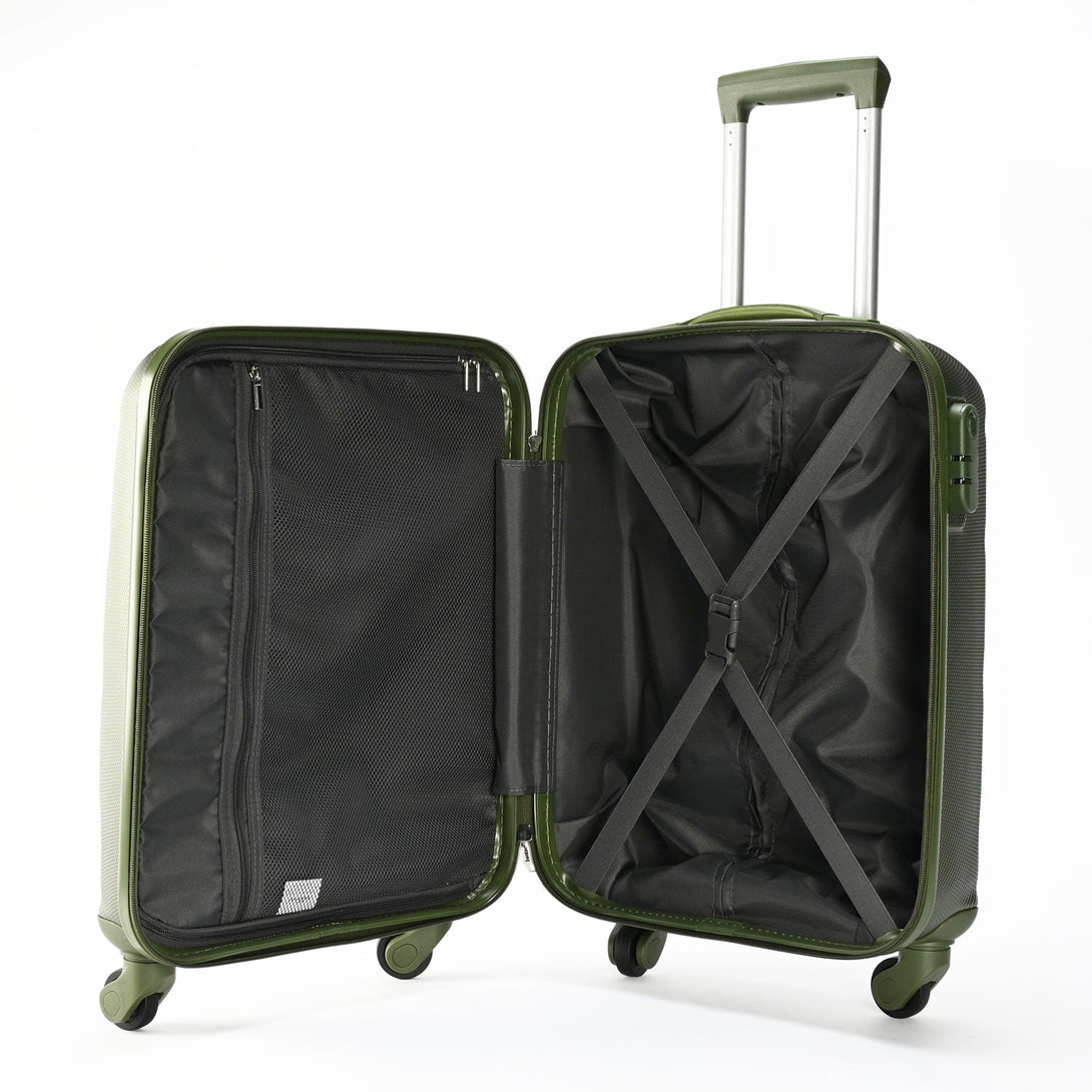 BONTOUR "Horizontal" Troller de Cabină cu 4 Roți 55x39x20cm, verde