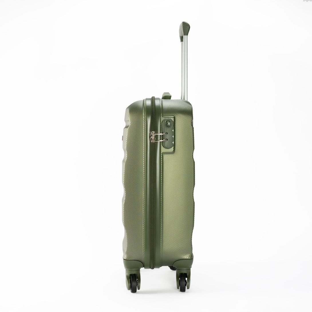 BONTOUR "Horizontal" Troller de Cabină cu 4 Roți 55x39x20cm, verde