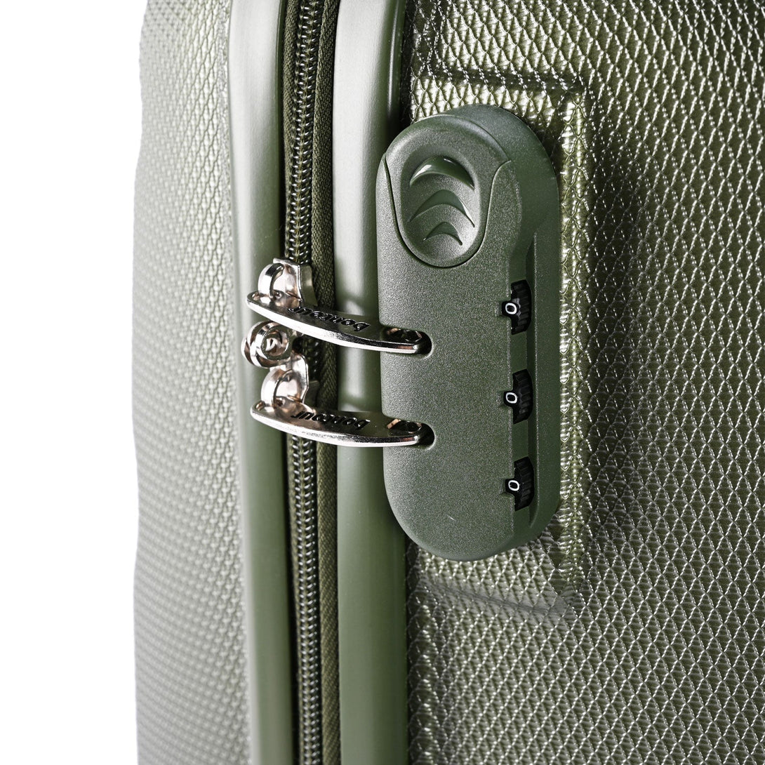 BONTOUR "Horizontal" Troller de Cabină cu 4 Roți 55x39x20cm, verde