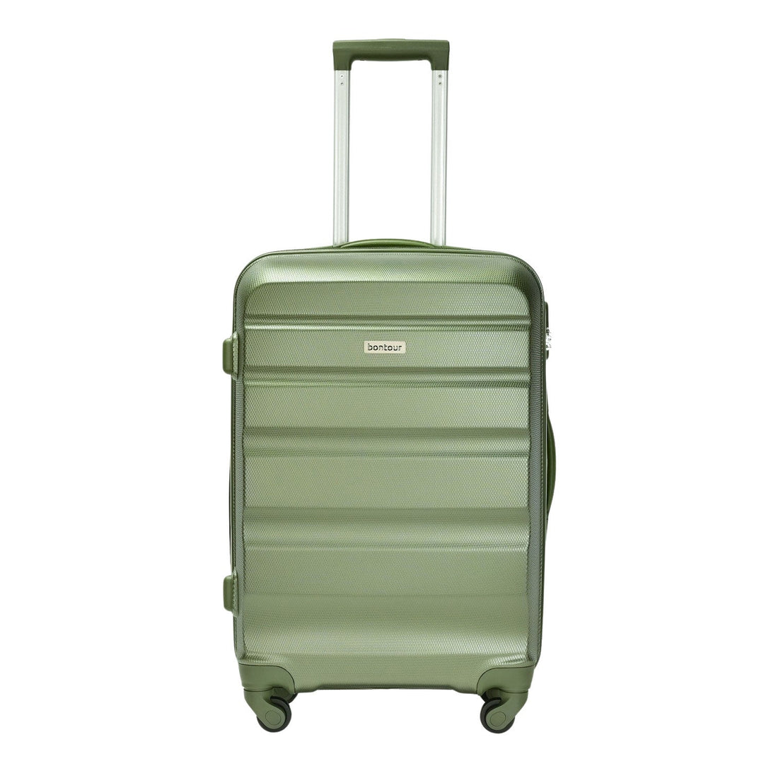 BONTOUR "Horizontal" Valiza media cu 4 roti 67x44x26 cm, marime M , Verde