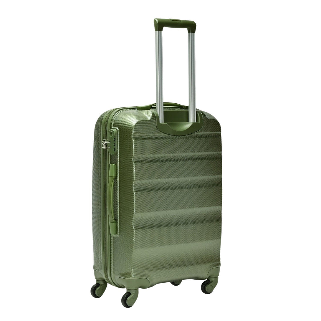 BONTOUR "Horizontal" Valiza media cu 4 roti 67x44x26 cm, marime M , Verde