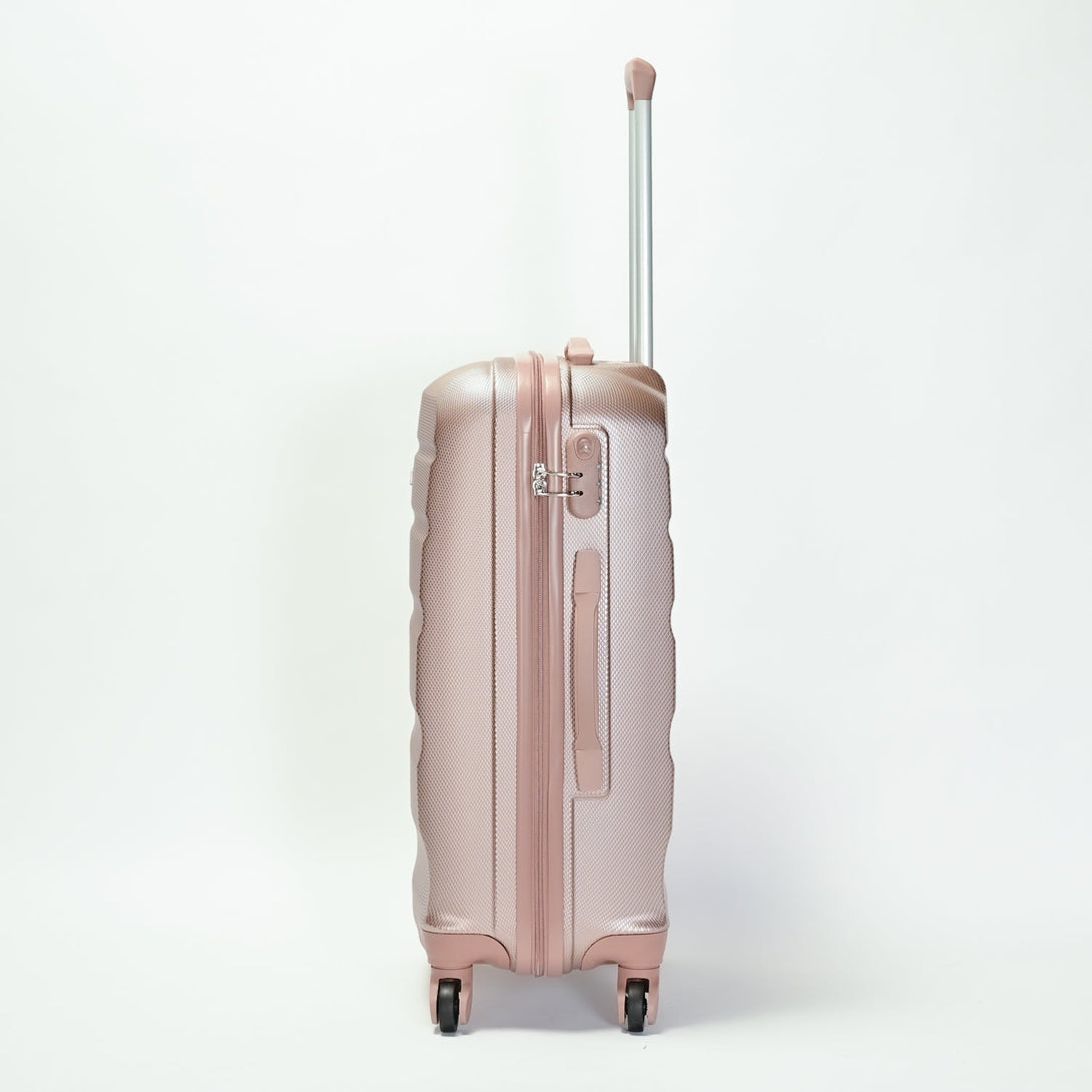 BONTOUR "Horizontal" Valiza medie cu 4 roti , 67x44x26 cm, marime M, Rosegold