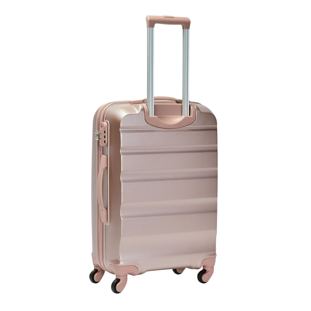 BONTOUR "Horizontal" Valiza medie cu 4 roti , 67x44x26 cm, marime M, Rosegold