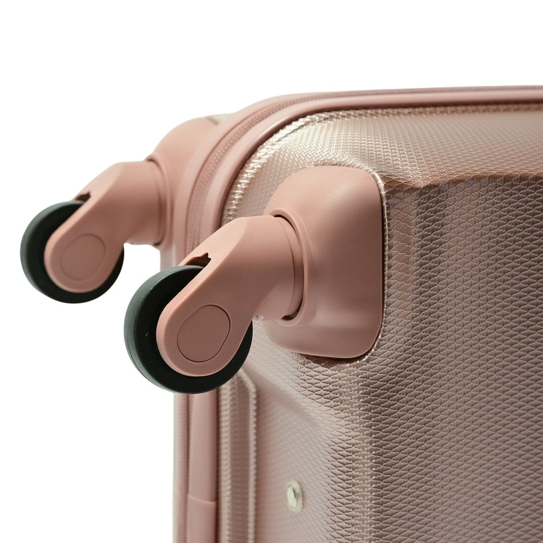 BONTOUR "Horizontal" Valiza medie cu 4 roti , 67x44x26 cm, marime M, Rosegold