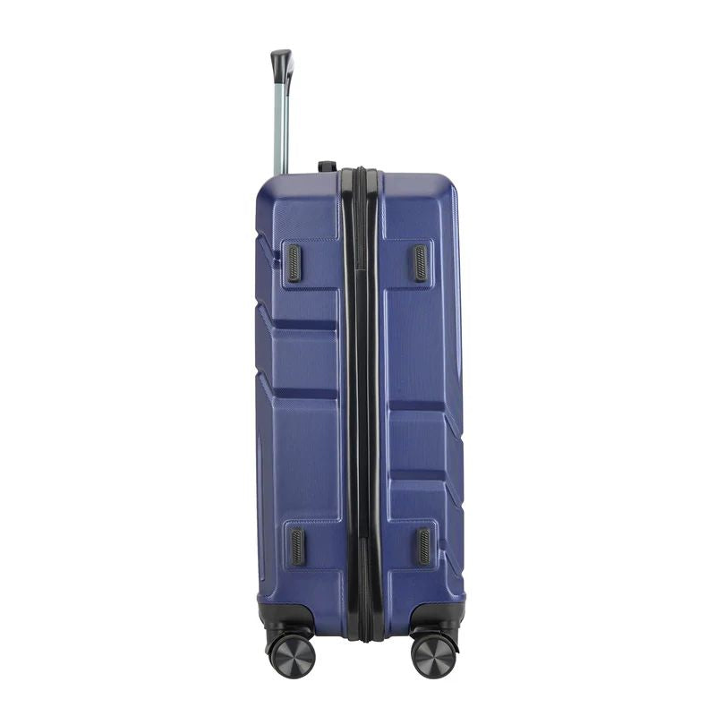 BONTOUR „SPINNER” Valiză medie cu roți duble, albastră