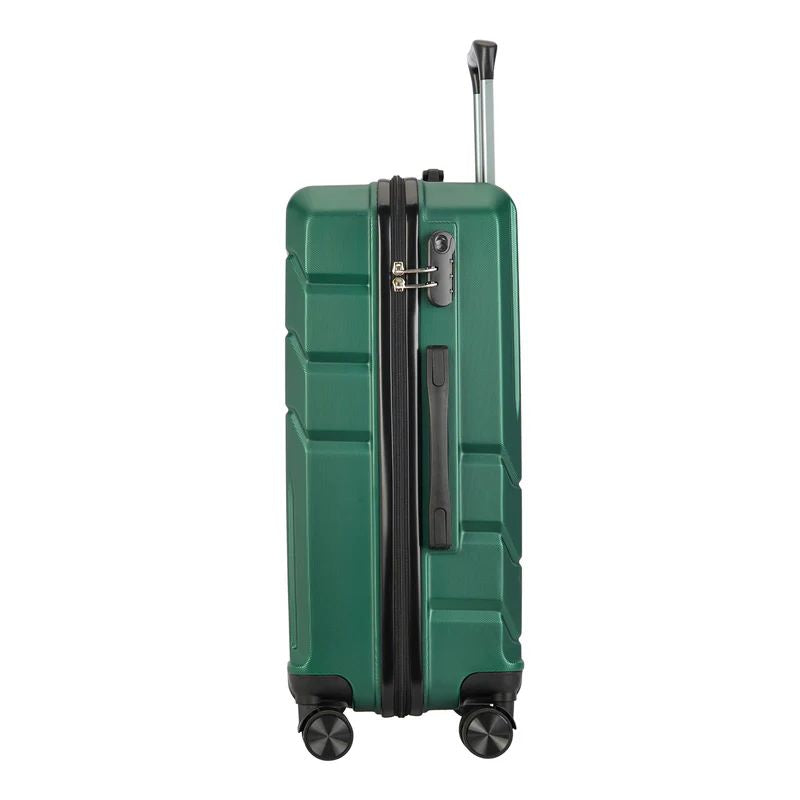 BONTOUR „SPINNER” Valiză medie cu roți duble, verde