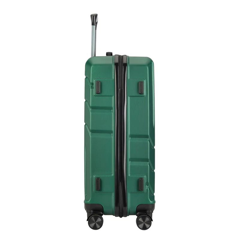 BONTOUR „SPINNER” Valiză medie cu roți duble, verde