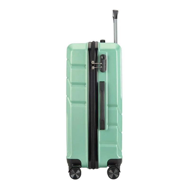 BONTOUR „SPINNER” Valiză medie cu roți duble, verde pudrat