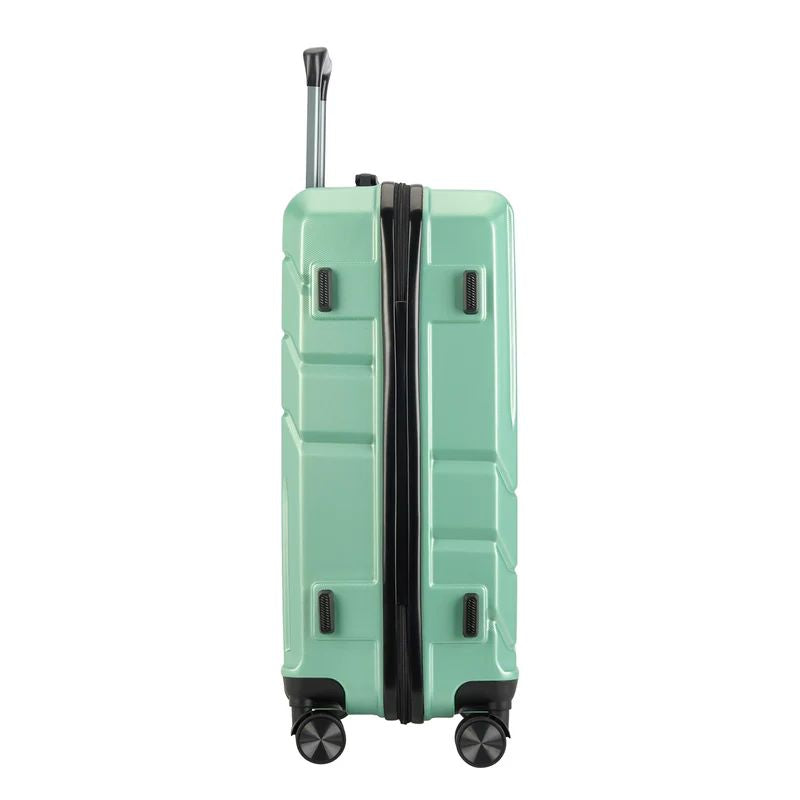 BONTOUR „SPINNER” Valiză medie cu roți duble, verde pudrat