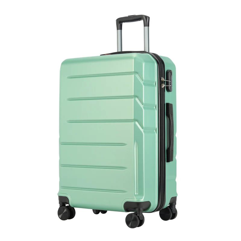 BONTOUR „SPINNER” Valiză medie cu roți duble, verde pudrat