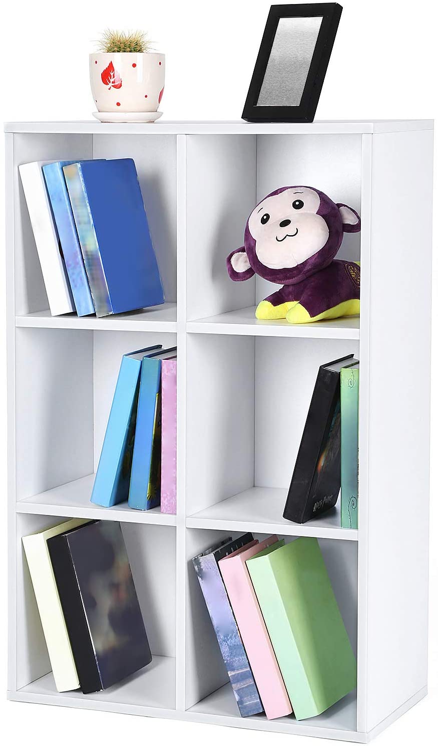 Bibliotecă pe 3 nivele 65,5 x 30 x 97,5 cm, alb