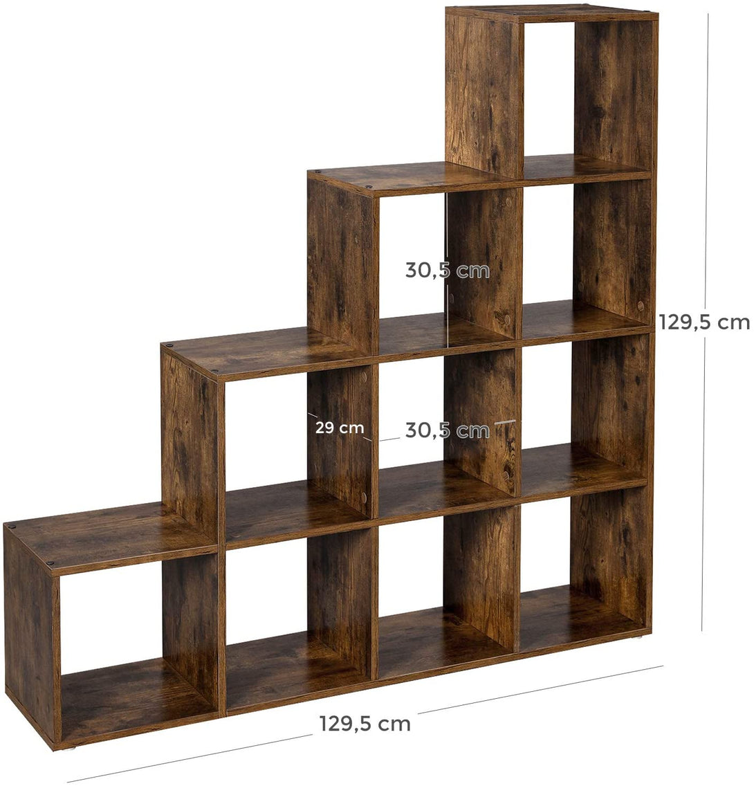 Biblioteci, depozitare 10 cuburi, 129,5 x 29 x 129,5 cm