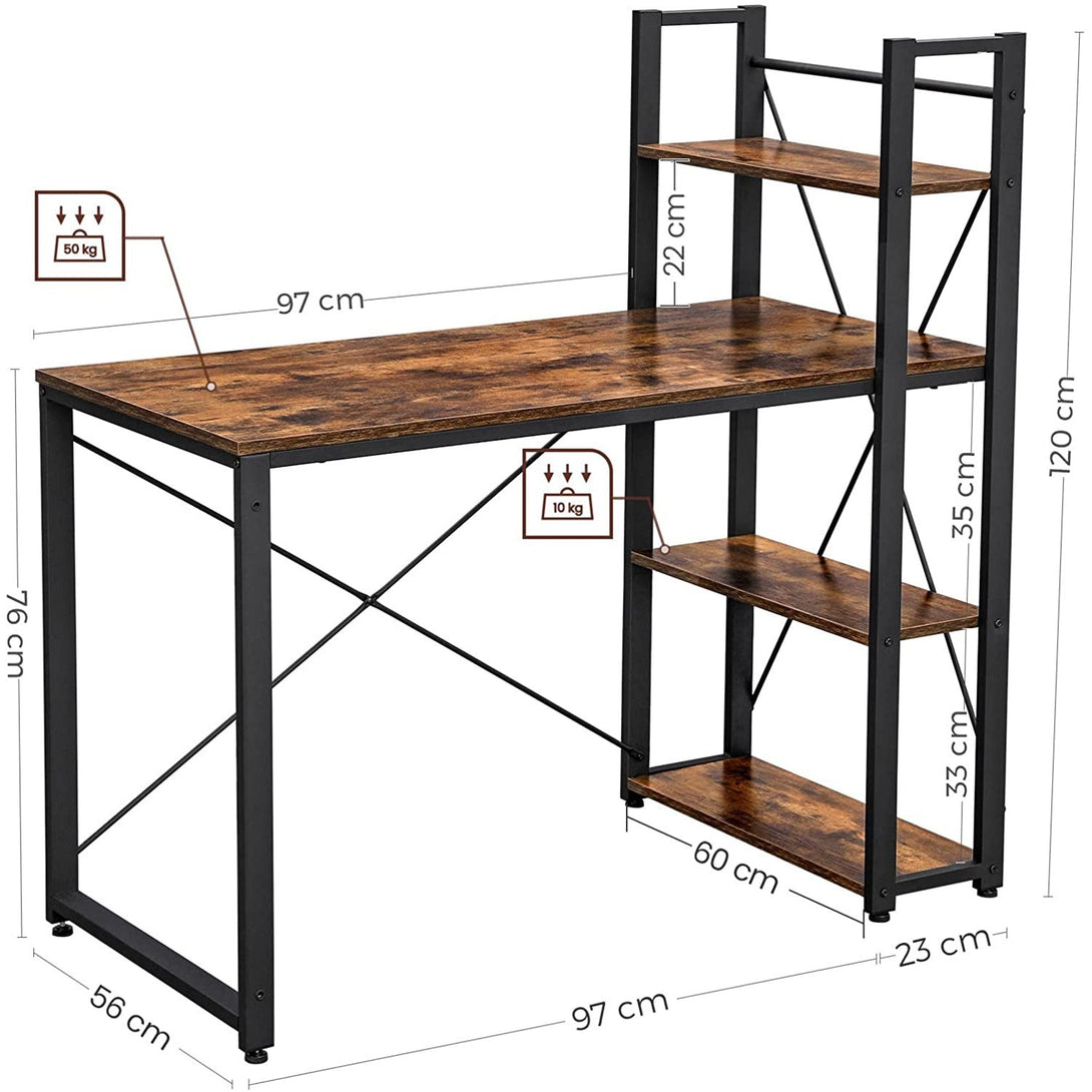 Birou, Masa calculator cu falci de depozitare stanga sau dreapta 120*120*60cm