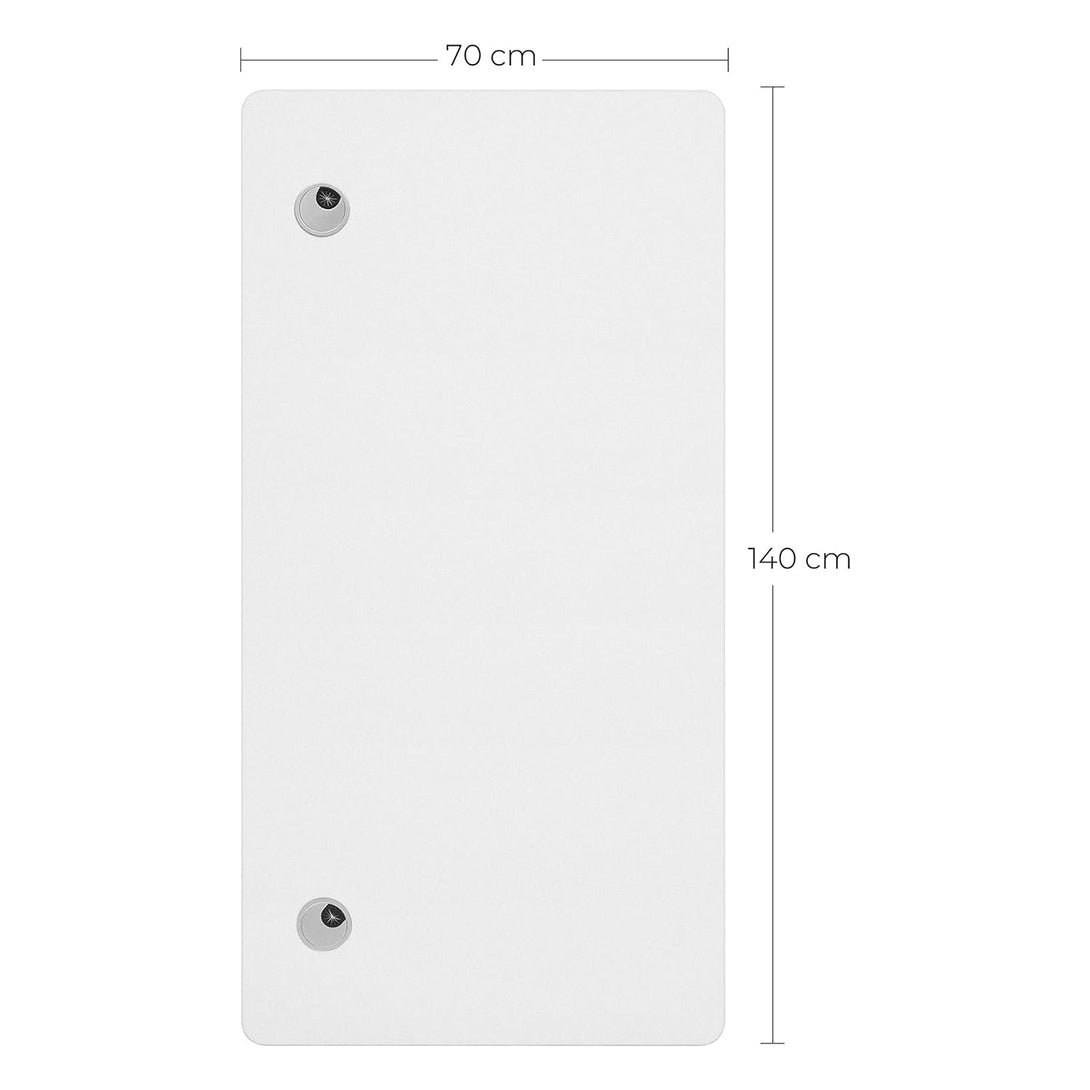 Blat pentru birou electric reglabil, alb din MDF