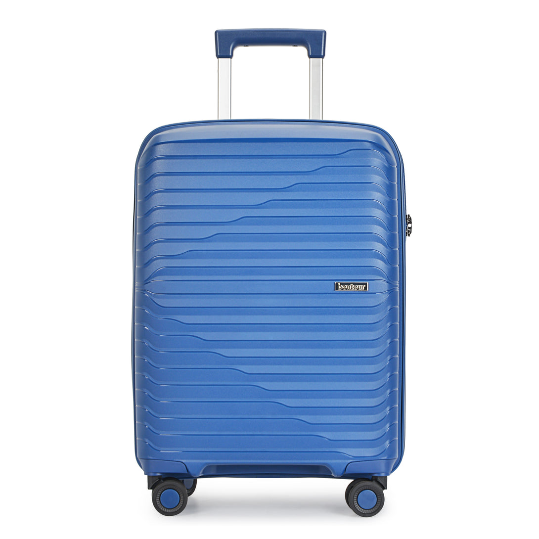 Bontour "City" Set de valiza cu 4 roti, Albastru