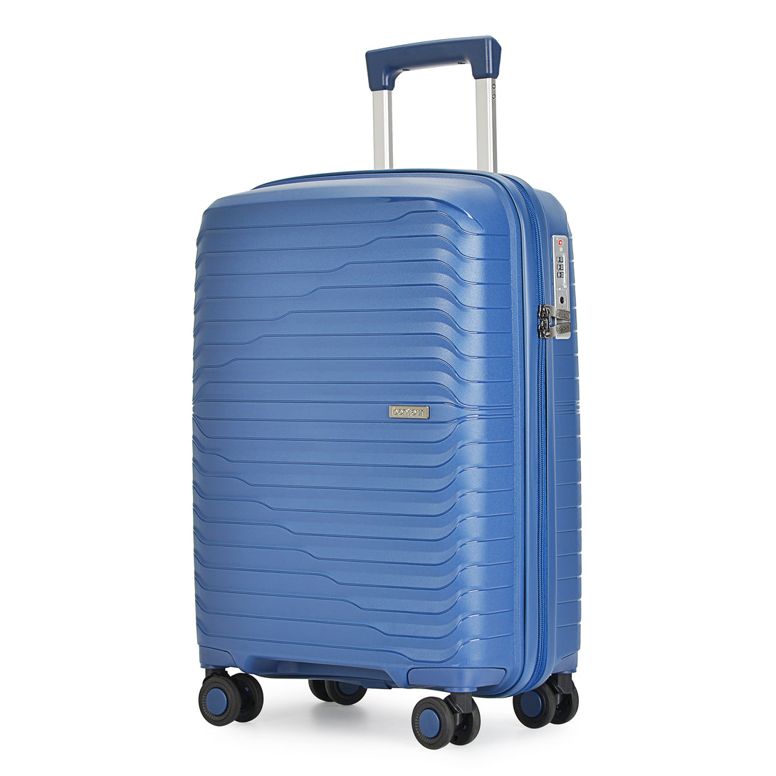 Bontour "City" Set de valiza cu 4 roti, Albastru