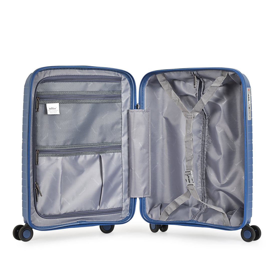 Bontour "City" Set de valiza cu 4 roti, Albastru