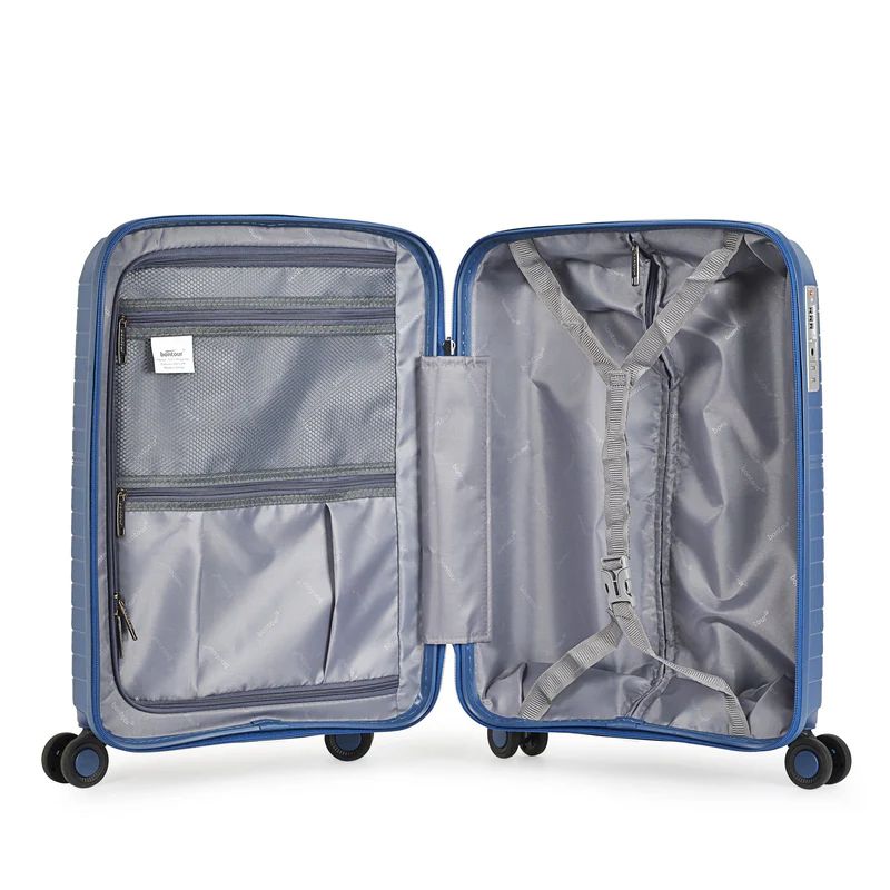Bontour "City" Valiza cu 4 roti, blocare TSA, 75x48x30 cm, 91 L, albastru