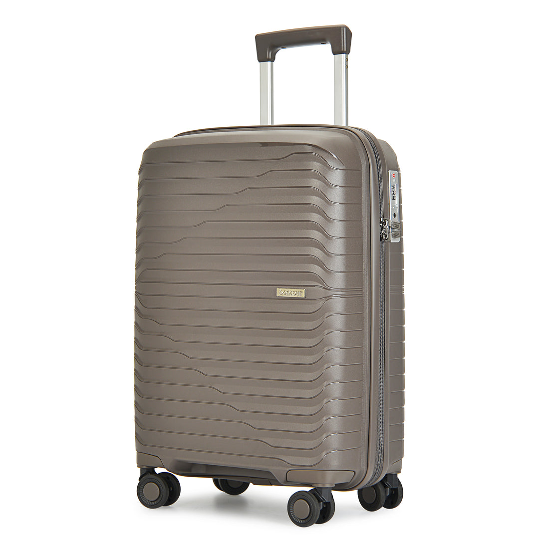 Bontour "City" Valiza cu 4 roti cu blocare TSA 66x43x26 cm, 60L, Maro