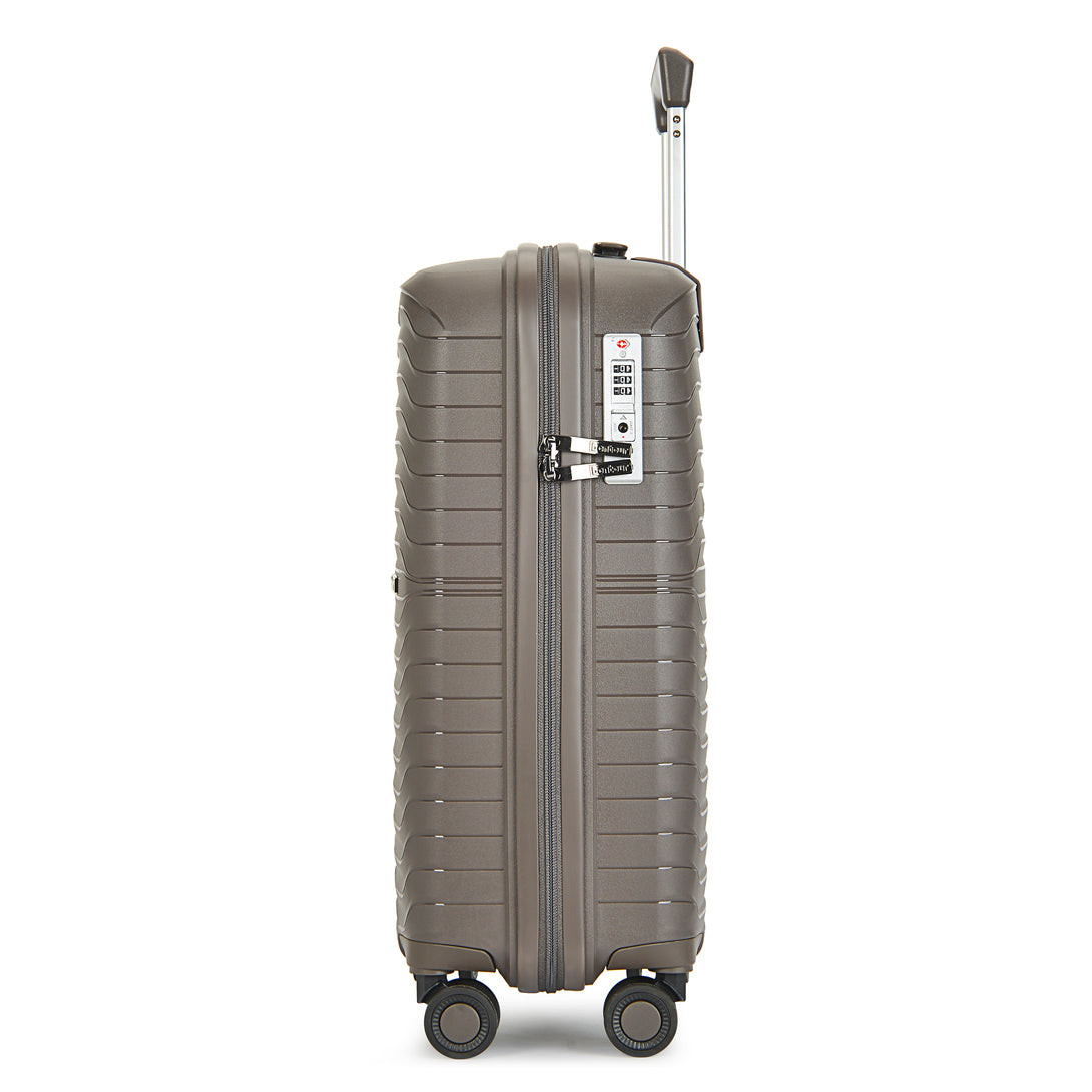 Bontour "City" Valiza cu 4 roti cu blocare TSA 66x43x26 cm, 60L, Maro
