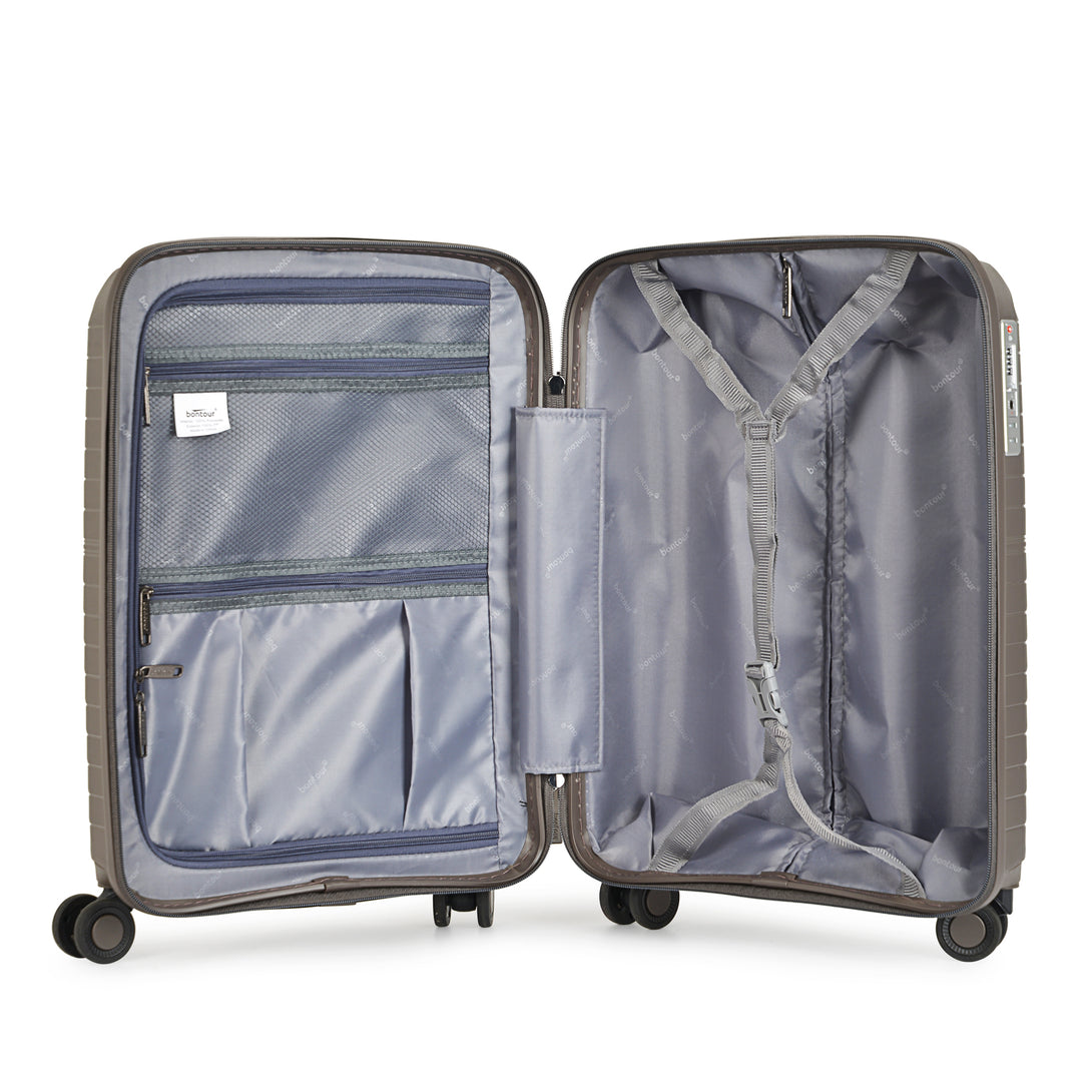 Bontour "City" Valiza cu 4 roti cu blocare TSA 66x43x26 cm, 60L, Maro