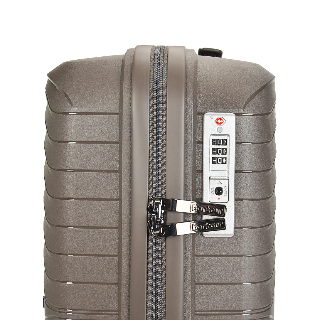 Bontour "City" Valiza cu 4 roti cu blocare TSA 66x43x26 cm, 60L, Maro
