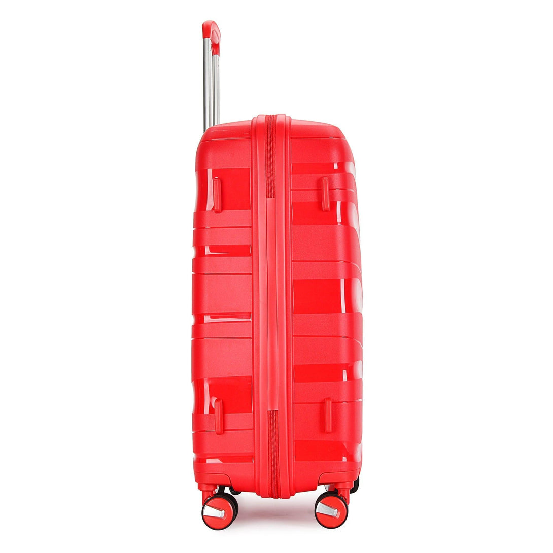 Bontour "Flow" valiză set de 3, 4 roți rotative, roșu