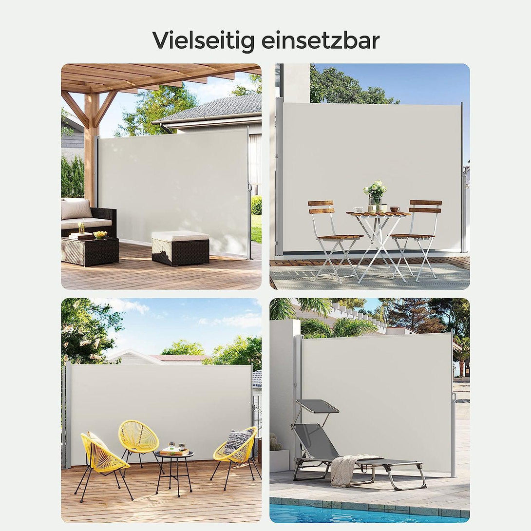 Copertina laterala, copertina retractabila, 180 x 350 cm, taupe