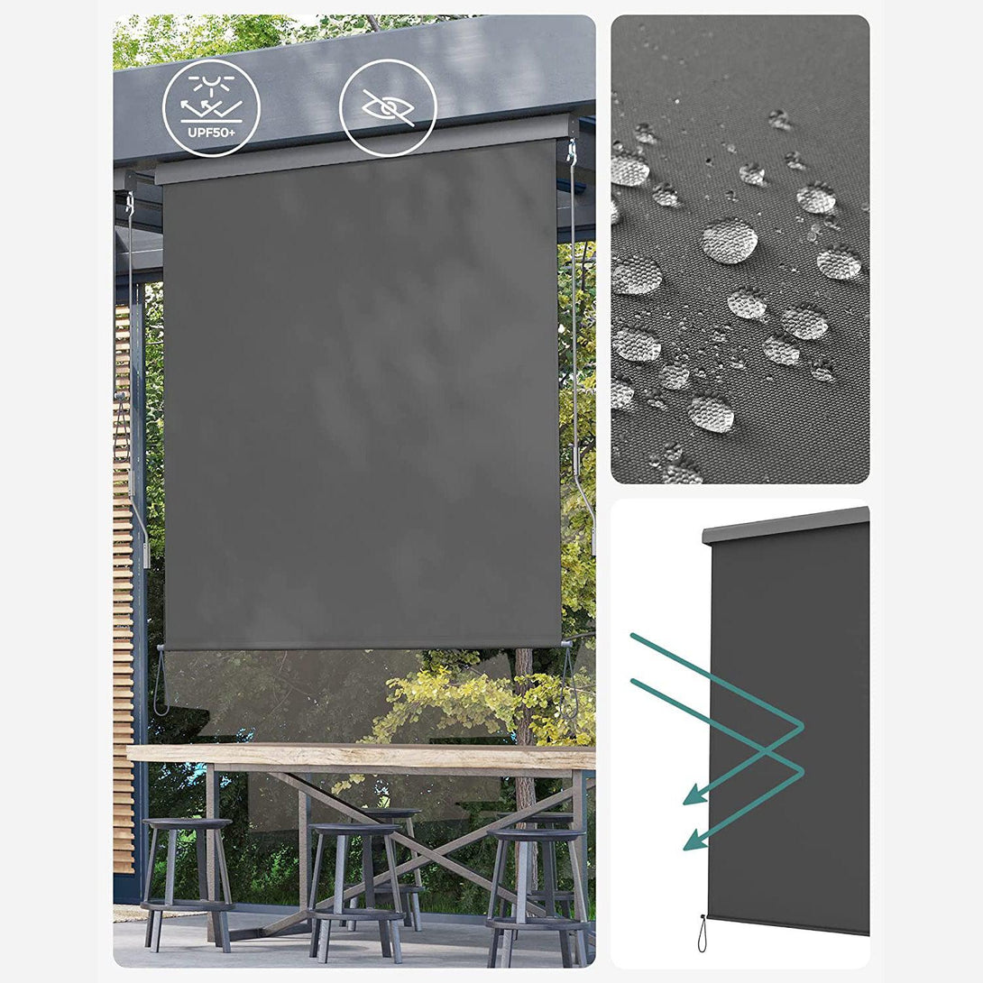 Copertina verticală impermeabilă 1,4 mx 2,5 m, gri