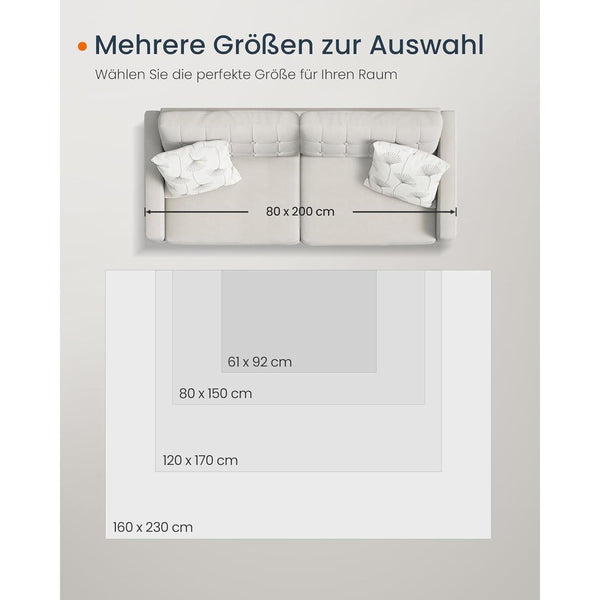 Covor 120x170 cm , antiderapant , stil boho , gri deschis