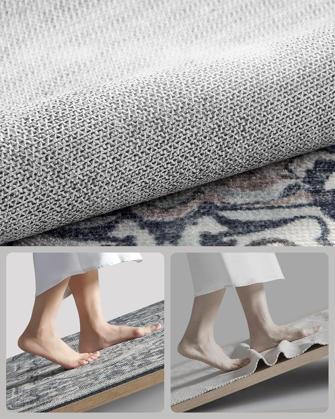 Covor HOME, 120 x 170 cm, covor antiderapant, gri