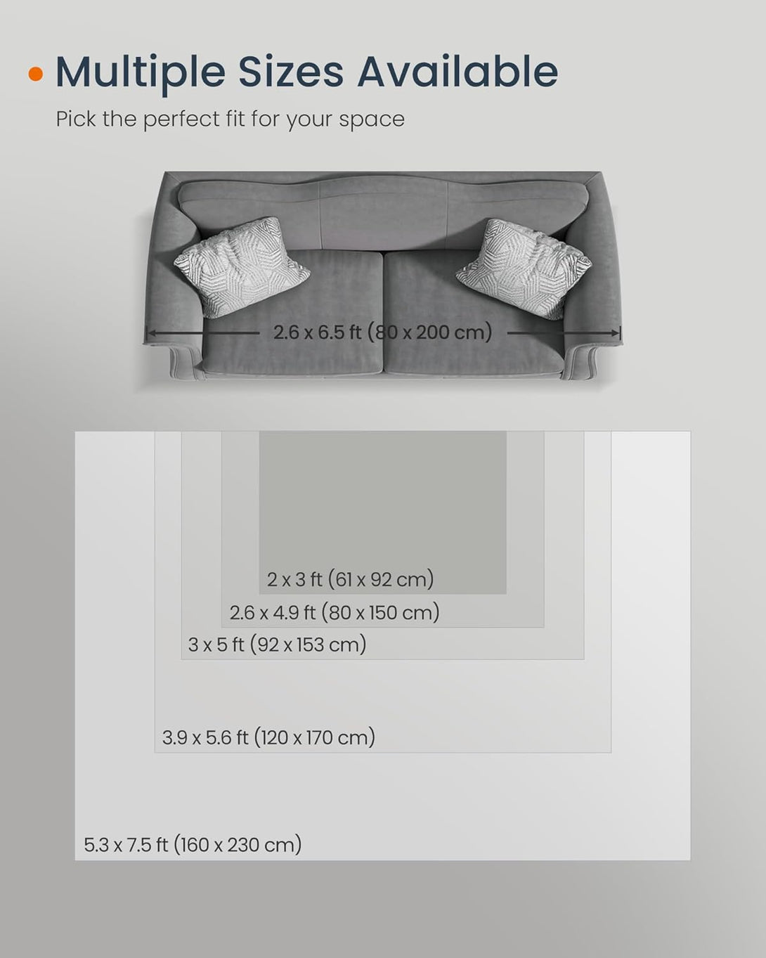 Covor HOME, 80 x 150 cm, covor antiderapant, gri