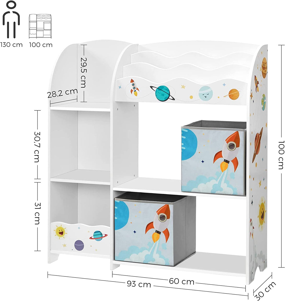 Depozitare jucării, bibliotecă pentru copii 93 x 30 x 100 cm