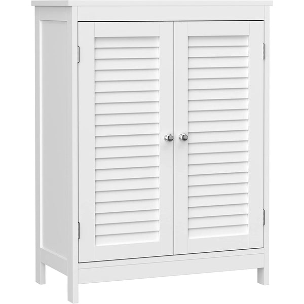 Dulap baie cu 2 uși în stil scandinav, 60 x 80 x 30 cm, alb