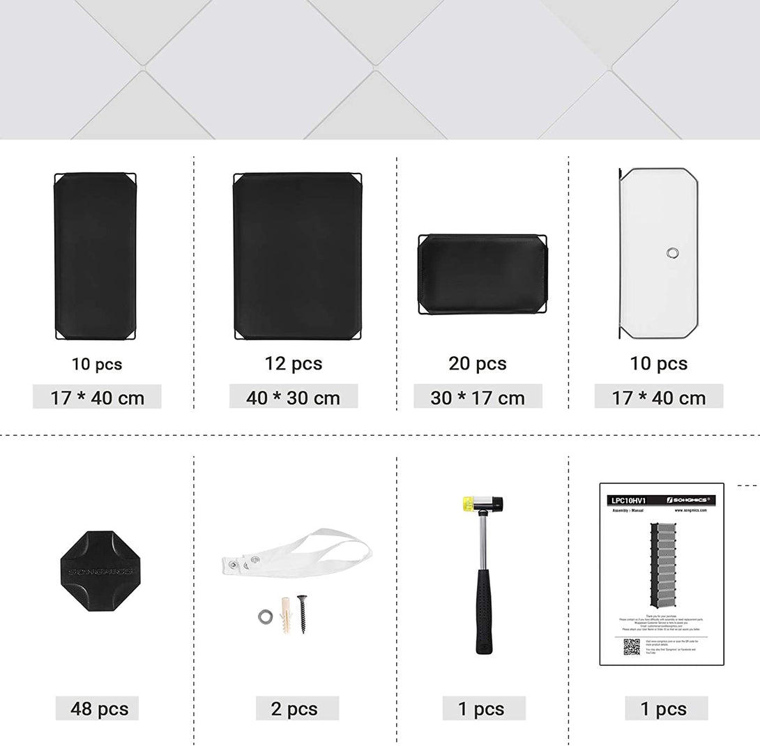 Dulap pantofi cu 10 compartimente, sistem modular de depozitare din plastic cu usa, negru