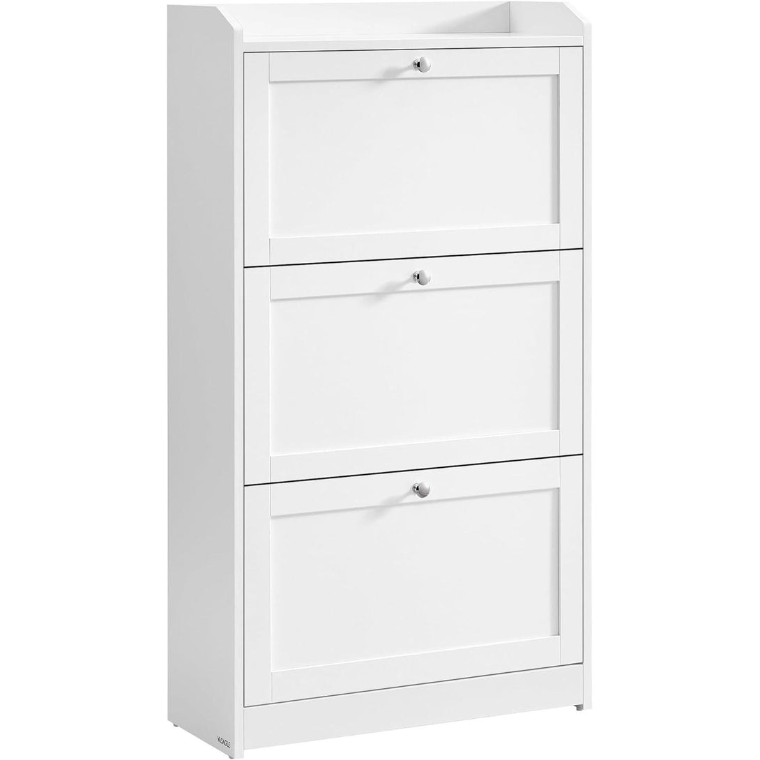 Dulap pentru pantofi ,reglabil, 24 x 60 x 108 cm, alb