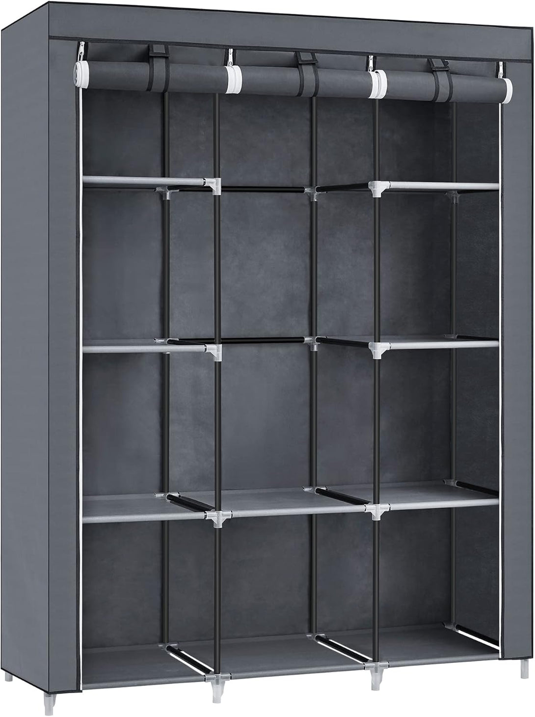 Dulap portabil 130 x 45 x 168 cm, gri