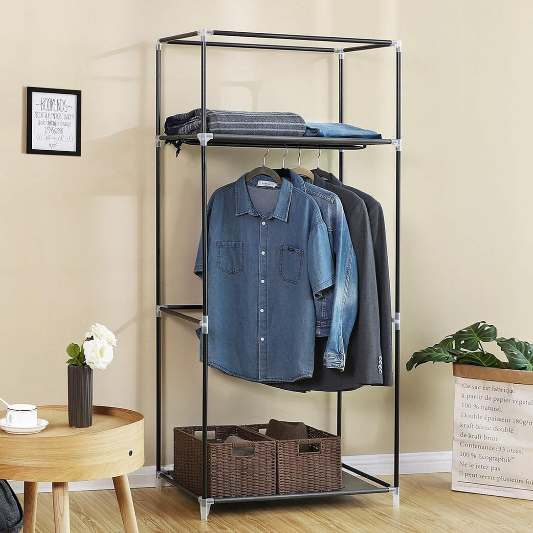 Dulap textil pentru haine , organizator , gri | Songmics