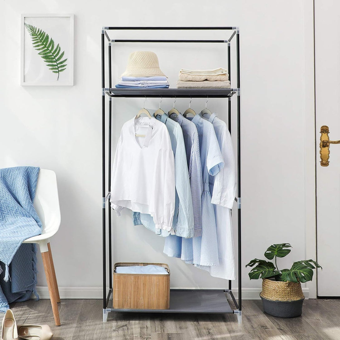 Dulap textil pentru haine , organizator , gri | Songmics