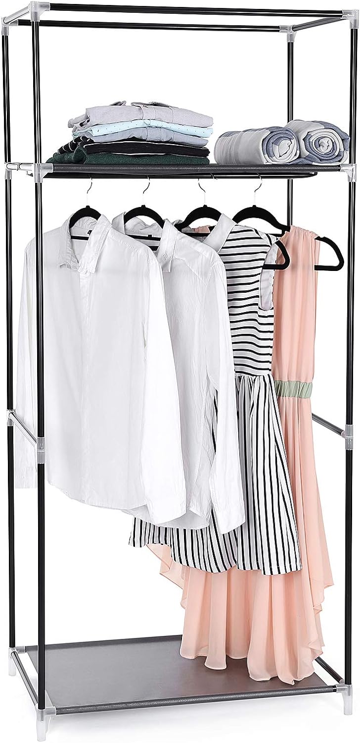 Dulap textil pentru haine , organizator , gri | Songmics