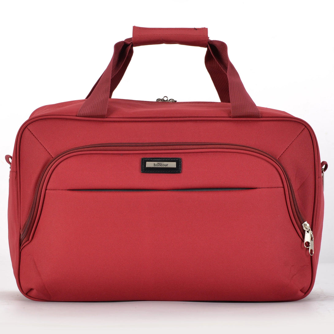 Geanta de cabina Ryanair/Wizzair 40x25x20 cm, Geanta de voiaj Bontour AIR, rosie