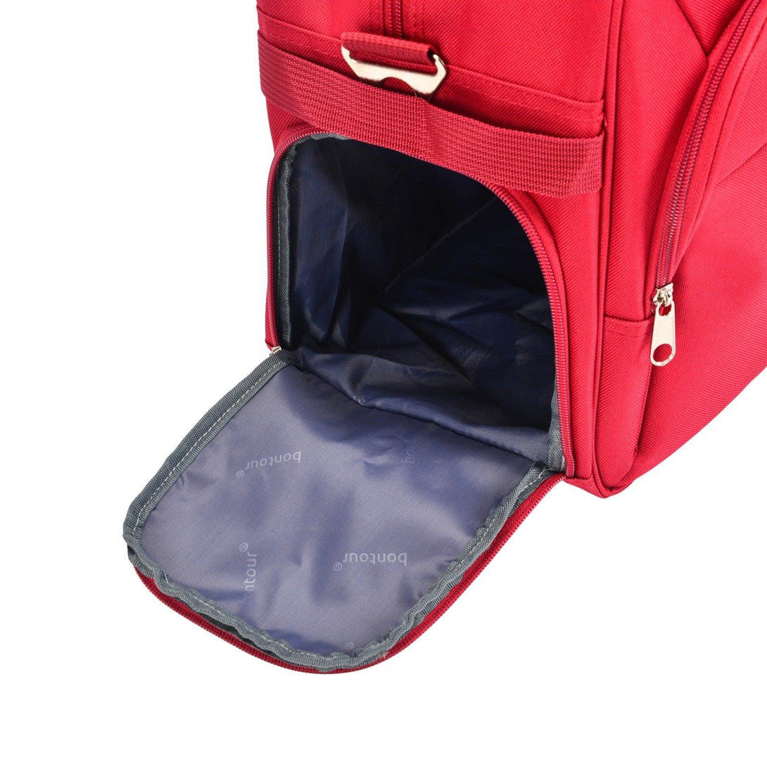 Geantă de mână Wizzair 40x30x20 cm, geantă de călătorie BONTOUR, roșu