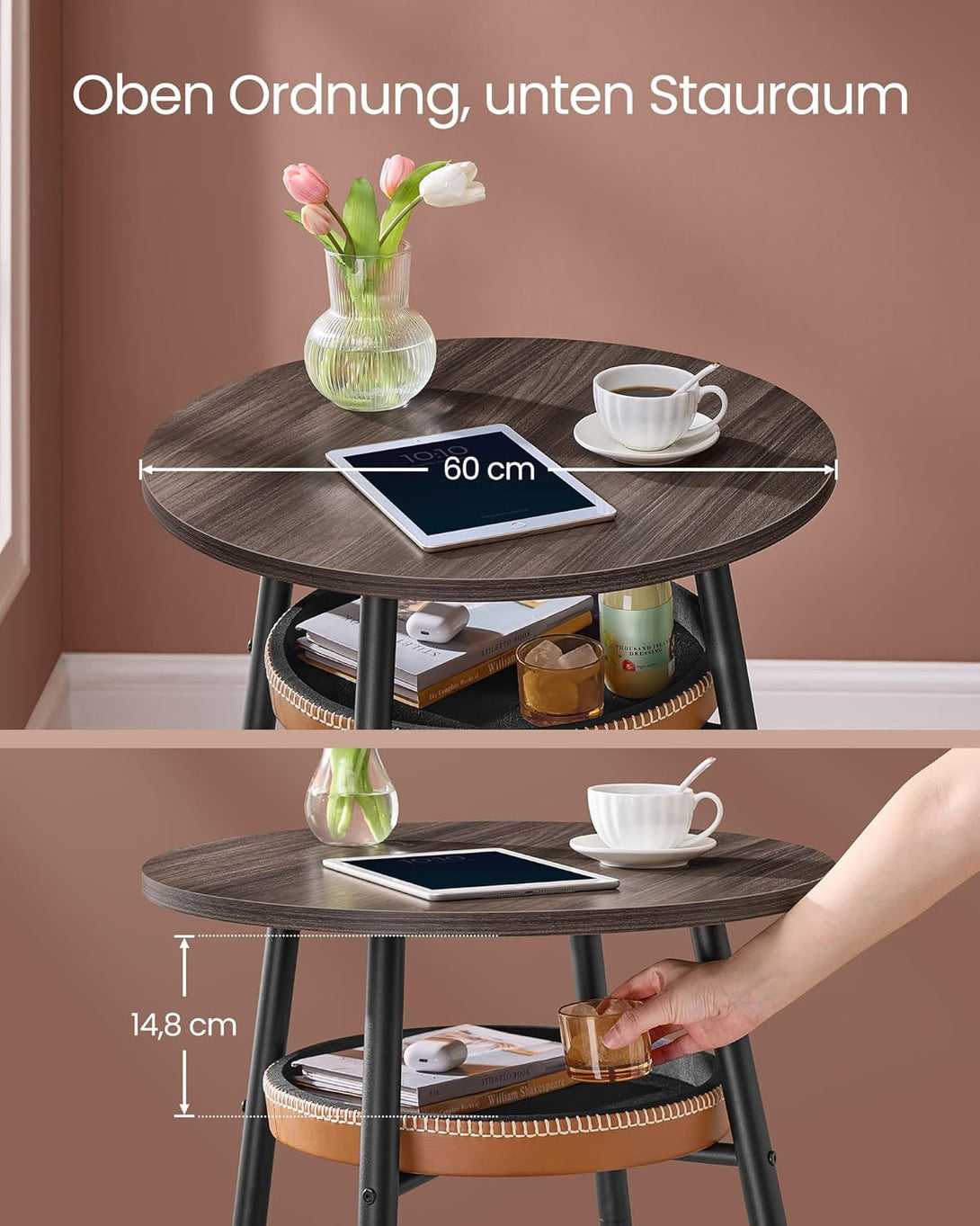 Masa de bar , stil modern , maro-negru