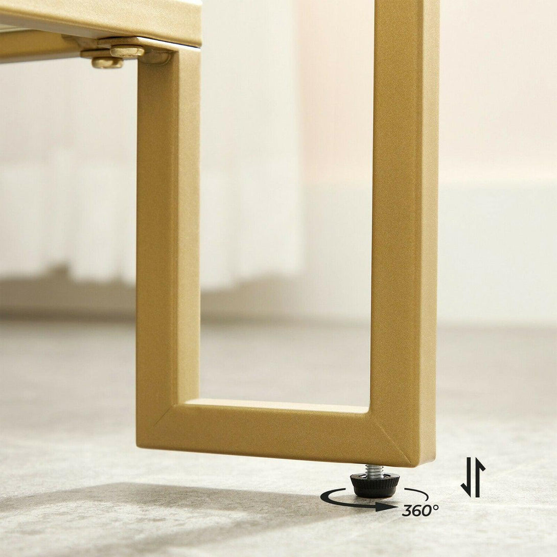 Masuta de cafea din sticla cu depozitare 100 x 45 x 55 cm