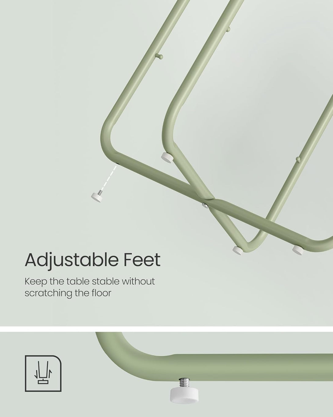 Noptiera mica rotunda, noptiera moderna cu cos tesut, , verde-alb